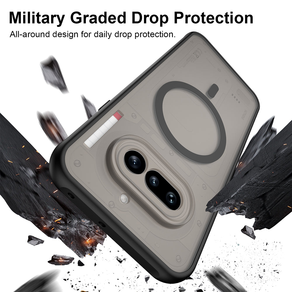 Custodia MagSafe per Nothing Phone (4a) Pro, Techsuit, HaloFrost II, Nera