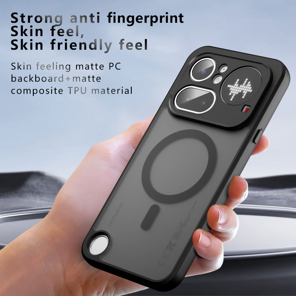 Coque MagSafe pour Nothing Phone (4b), Techsuit, PureFrost, Noir Satiné
