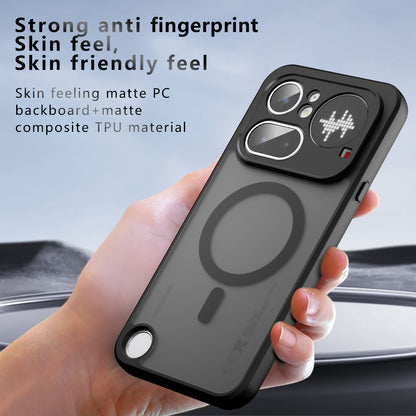 Coque MagSafe pour Nothing Phone (4b), Techsuit, PureFrost, Noir Satiné