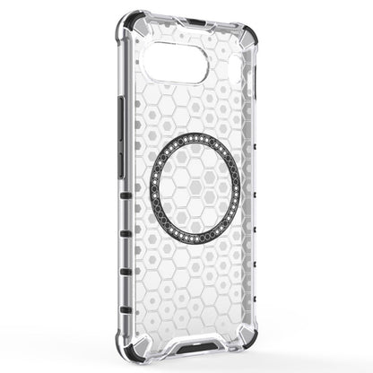 Coque MagSafe pour OnePlus Nord 4, Techsuit, HoneyComb Shield, Blanche