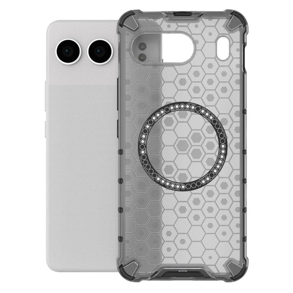 Custodia MagSafe per OnePlus Nord 4, Techsuit, HoneyComb Shield, Nera