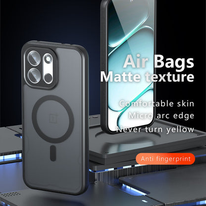 Custodia MagSafe per OnePlus Nord 6, Techsuit, PureFrost, Nero Satinato