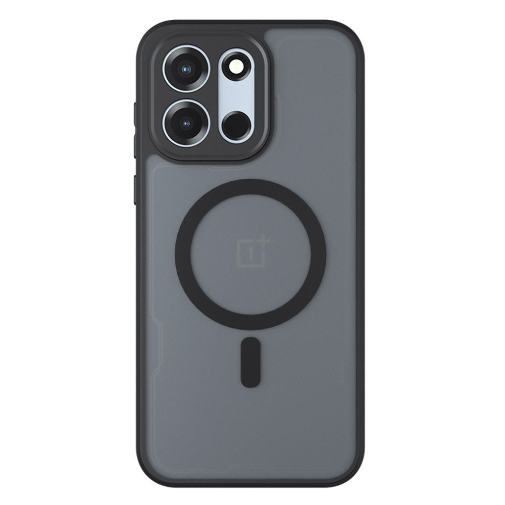 Custodia MagSafe per OnePlus Nord 6, Techsuit, PureFrost, Nero Satinato
