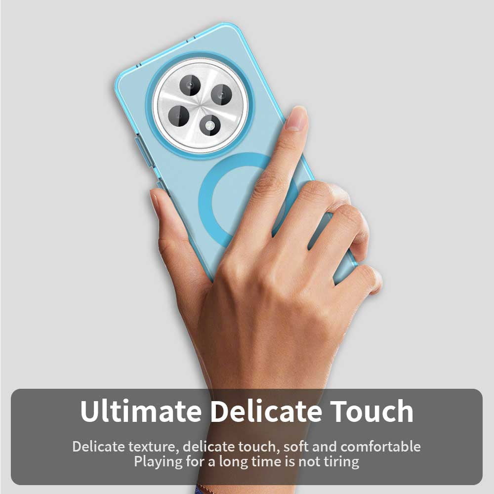 Custodia MagSafe per Oppo A3 4G / A3 5G, Techsuit, CandyCase, Blu