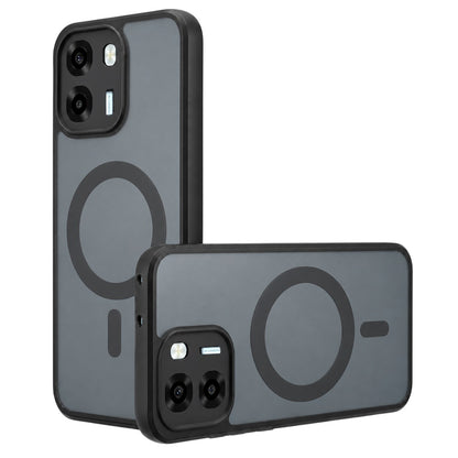 Custodia MagSafe per Oppo A6 4G, Techsuit, PureFrost, Nero Satinato