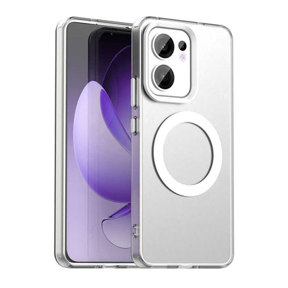 Custodia MagSafe per Oppo Reno13 FS 5G / Reno13 F 4G / Reno13 F, Techsuit, CandyCase, Bianca