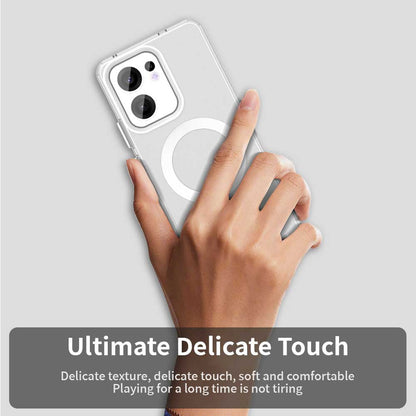 Custodia MagSafe per Oppo Reno13 FS 5G / Reno13 F 4G / Reno13 F, Techsuit, CandyCase, Bianca