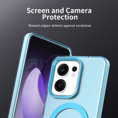 Custodia MagSafe per Oppo Reno13 FS 5G / Reno13 F 4G / Reno13 F, Techsuit, CandyCase, Blu