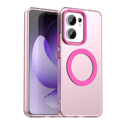 Custodia MagSafe per Oppo Reno13 FS 5G / Reno13 F 4G / Reno13 F, Techsuit, CandyCase, Rosa