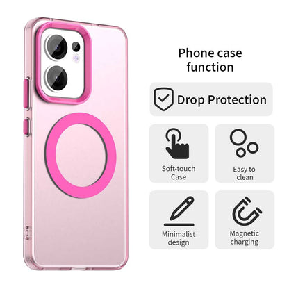 Custodia MagSafe per Oppo Reno13 FS 5G / Reno13 F 4G / Reno13 F, Techsuit, CandyCase, Rosa