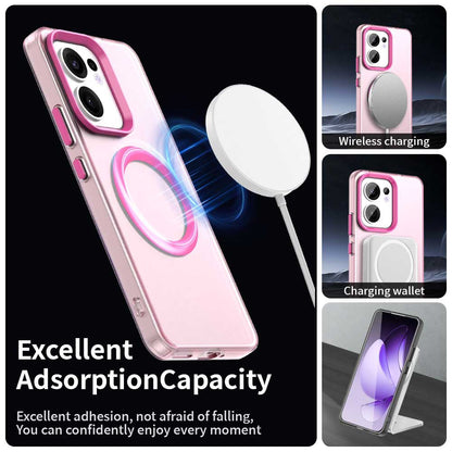 Custodia MagSafe per Oppo Reno13 FS 5G / Reno13 F 4G / Reno13 F, Techsuit, CandyCase, Rosa