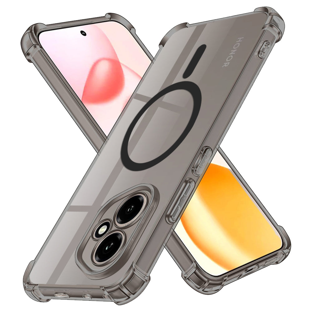 Custodia MagSafe per Oppo Reno13 FS 5G / Reno13 F 4G / Reno13 F, Techsuit, Shockproof Clear, Fumo