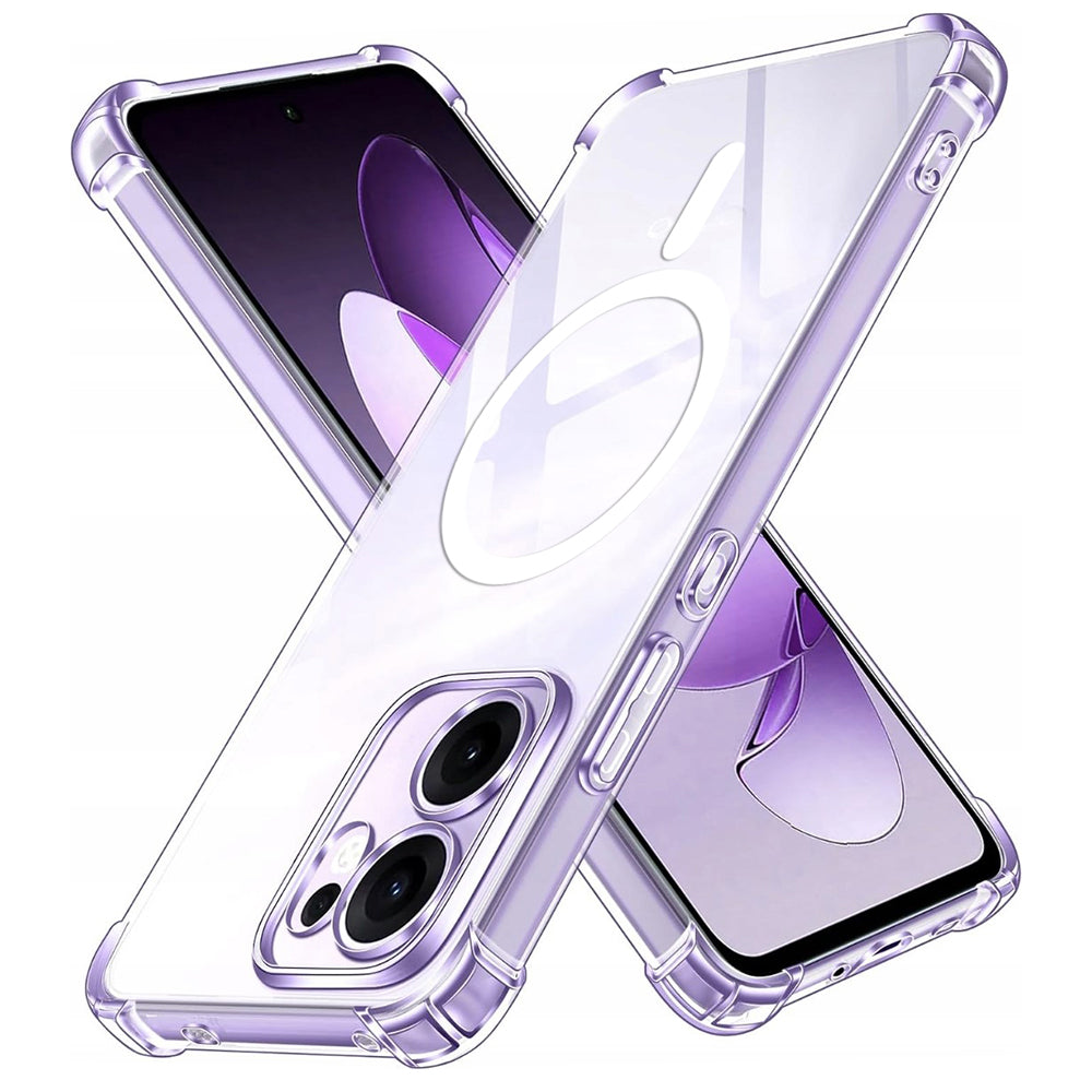 Coque MagSafe pour Oppo Reno13 FS 5G / Reno13 F 4G / Reno13 F, Techsuit, Antichoc, Transparente