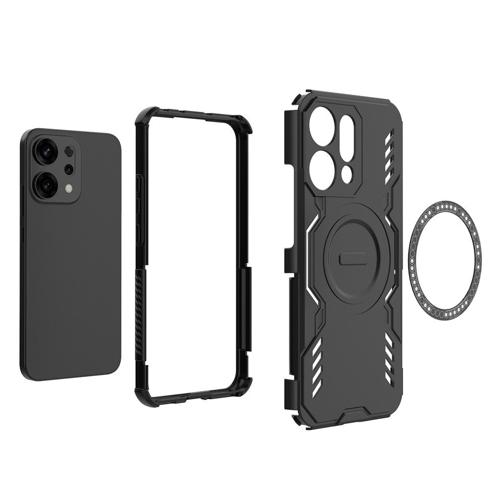 Custodia MagSafe per Oppo Reno14, Techsuit, ArmorMag, Blu