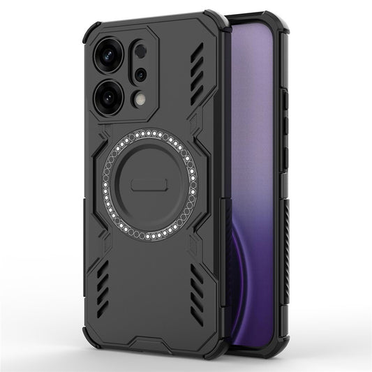 Custodia MagSafe per Oppo Reno14, Techsuit, ArmorMag, Nera