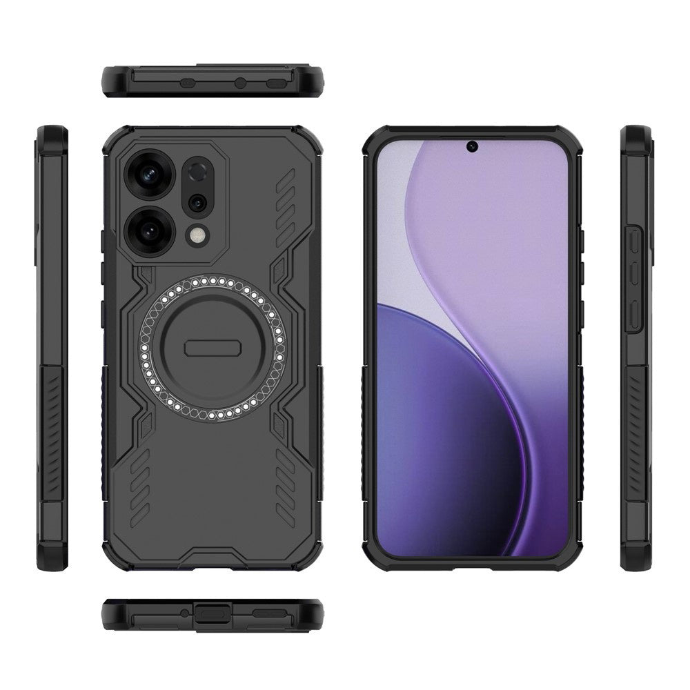 Custodia MagSafe per Oppo Reno14, Techsuit, ArmorMag, Nera