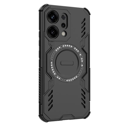 Custodia MagSafe per Oppo Reno14, Techsuit, ArmorMag, Nera