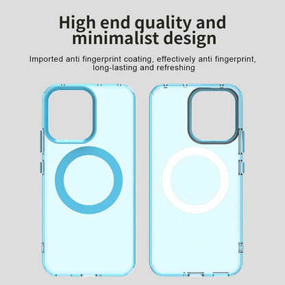 Custodia MagSafe per Oppo Reno14, Techsuit, CandyCase, Blu