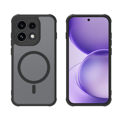 MagSafe-Hülle für Oppo Reno16 F / Reno16 FS, Techsuit, HaloFrost II, Schwarz