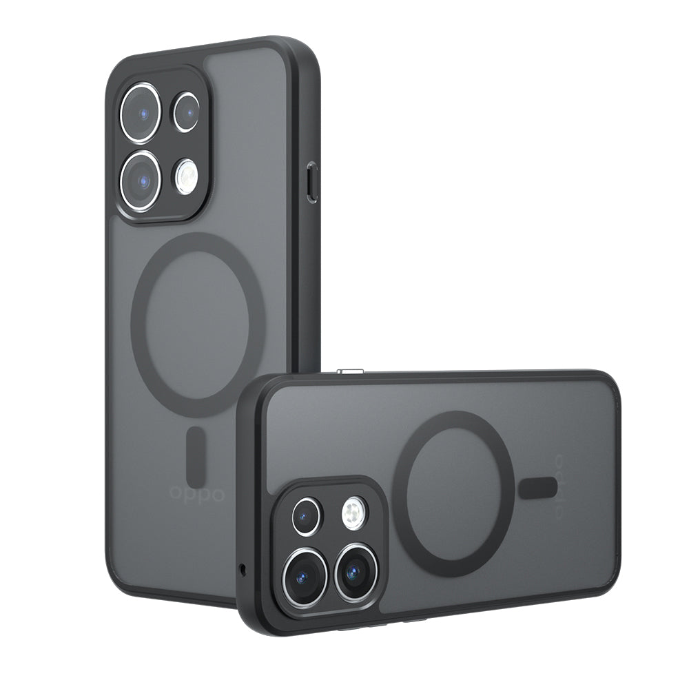 Custodia MagSafe per Oppo Reno16 F / Reno16 FS, Techsuit, PureFrost, Nero Satinato