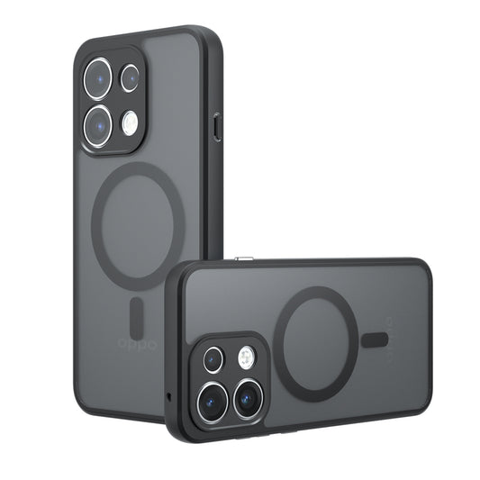 Coque MagSafe pour Oppo Reno16 F / Reno16 FS, Techsuit, PureFrost, Noir Satiné