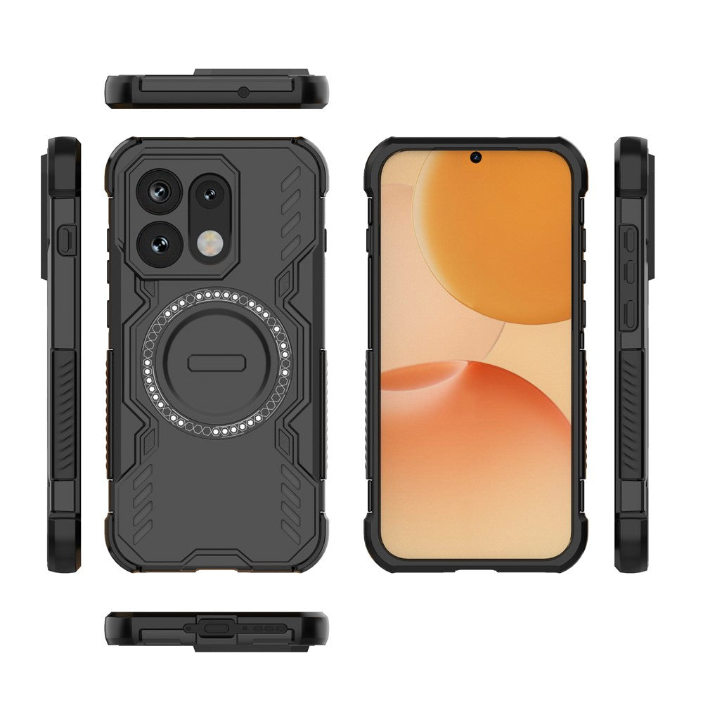 MagSafe-Hülle für Oppo Reno16 / Reno16 Pro, Techsuit, ArmorMag, Schwarz
