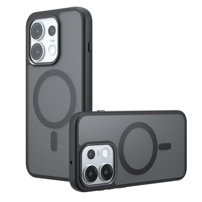 Custodia MagSafe per Oppo Reno16, Techsuit, PureFrost, Nero Satinato