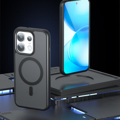 Custodia MagSafe per Oppo Reno16, Techsuit, PureFrost, Nero Satinato