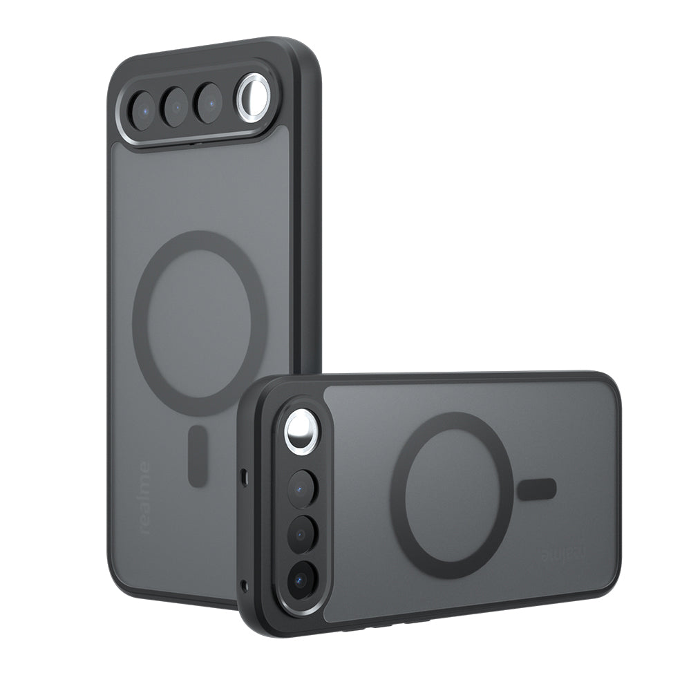 Coque MagSafe pour Realme 16, Techsuit, PureFrost, Noir Satiné