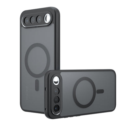 Coque MagSafe pour Realme 16, Techsuit, PureFrost, Noir Satiné