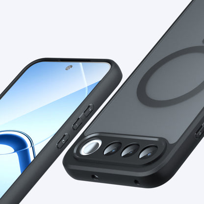 Coque MagSafe pour Realme 16, Techsuit, PureFrost, Noir Satiné