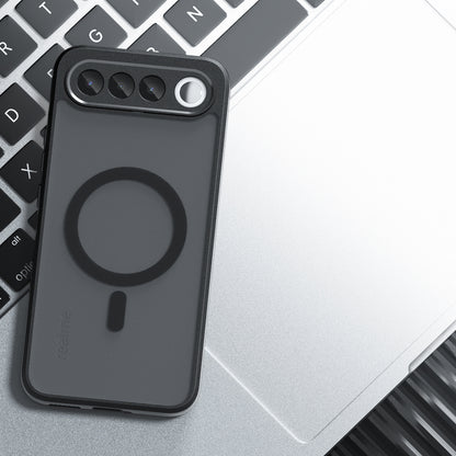 Coque MagSafe pour Realme 16, Techsuit, PureFrost, Noir Satiné