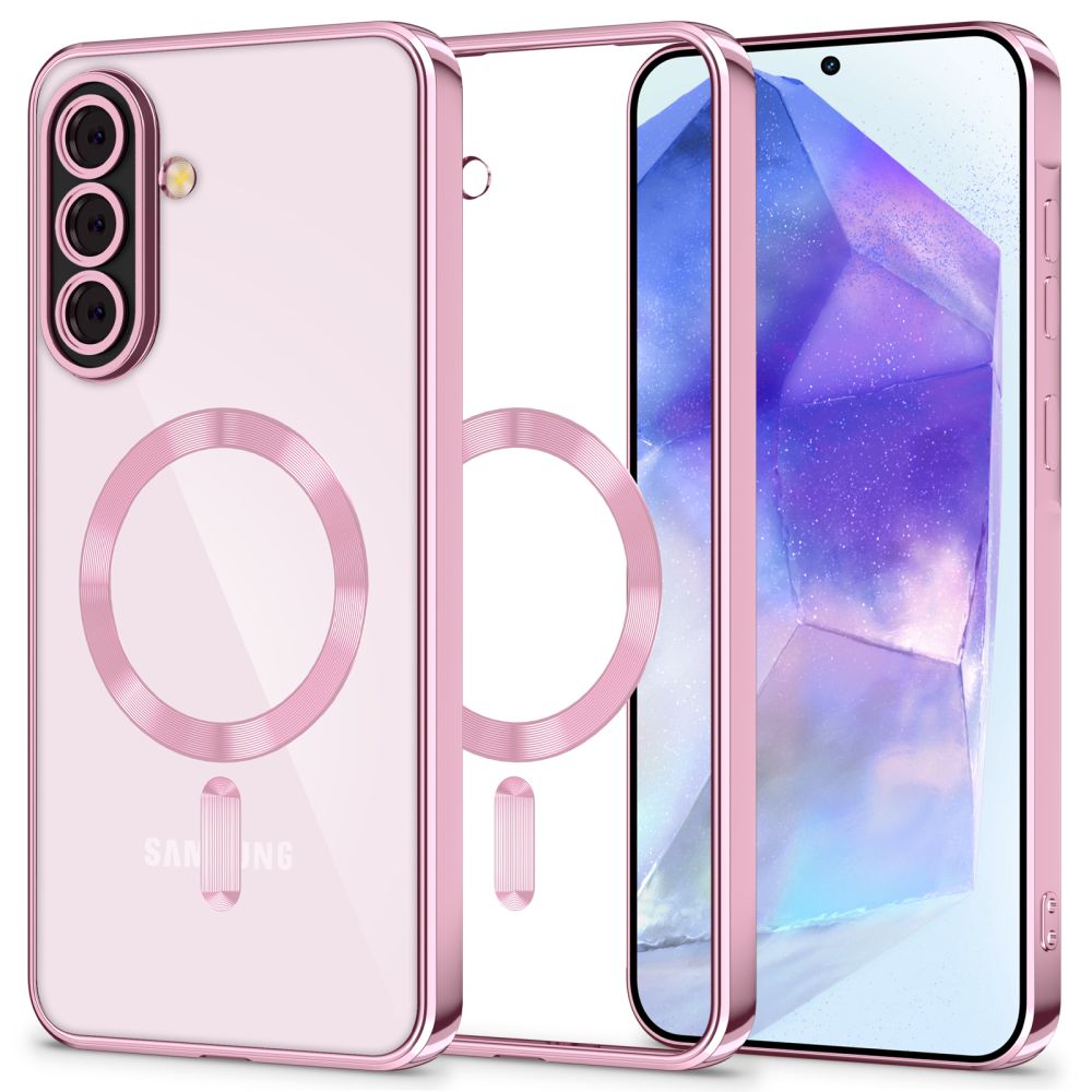 MagSafe Hülle für Samsung Galaxy A56 A566, Tech-Protect, Magflex, Roségold