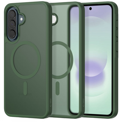 Coque MagSafe pour Samsung Galaxy A37 5G / A56 A566 / A36 A366, Tech-Protect, Magmat, Vert Mat