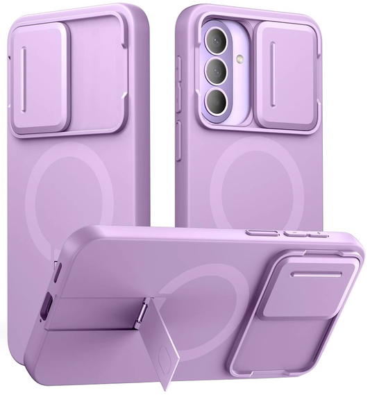 Coque MagSafe pour Samsung Galaxy A57 5G, Tech-Protect, Kevlar Aura, Violet