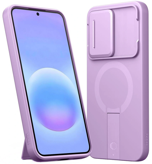 MagSafe-Hülle für Samsung Galaxy A57 5G, Tech-Protect, Kevlar Aura, Violett