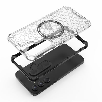 Custodia MagSafe per Samsung Galaxy A26 A266, Techsuit, HoneyComb Shield, Blu