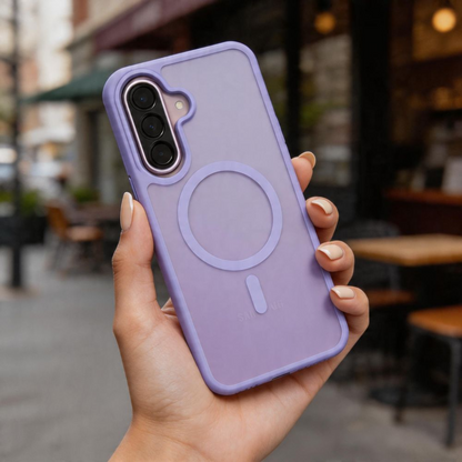 Coque MagSafe pour Samsung Galaxy A37 5G / A56 A566 / A36 A366, Tech-Protect, Magmat, Violet Mat