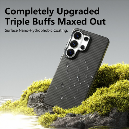 Coque MagSafe pour Samsung Galaxy S26 Ultra S948, Abeei, Carbone, Noire