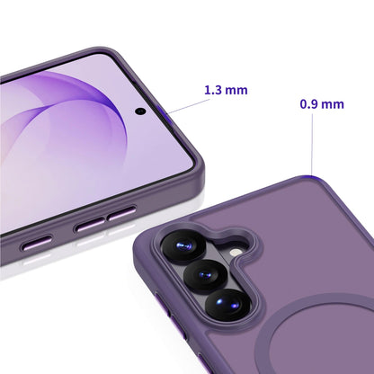 Coque MagSafe pour Samsung Galaxy S26 S942, Tech-Protect, Magmat, Violet Mat