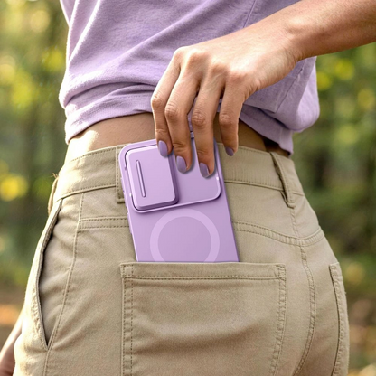 MagSafe Case for Samsung Galaxy A57 5G, Tech-Protect, Kevlar Aura, Violet