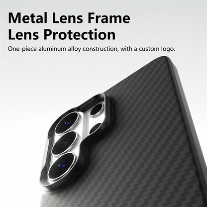 Coque MagSafe pour Samsung Galaxy S26 Ultra S948, Abeei, Carbone, Noire