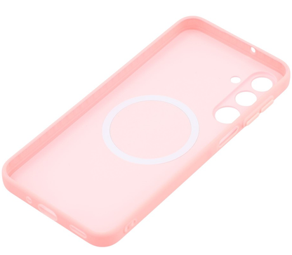 Coque MagSafe pour Samsung Galaxy A16 5G A166 / A16 4G A165, OEM, Astronaute Cartoon, Rose