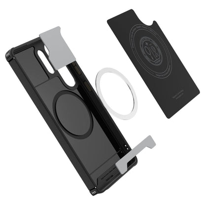 Custodia MagSafe per Samsung Galaxy S25 Ultra S938, Spigen, Mag Armor, Nera ACS08913