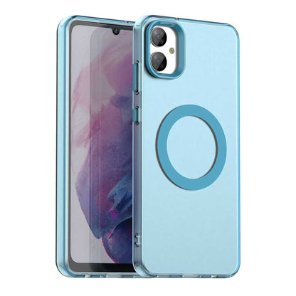 Coque MagSafe pour Samsung Galaxy A05 A055, Techsuit, CandyCase, Bleue