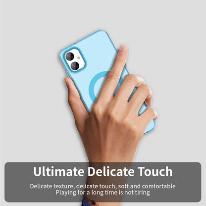 Coque MagSafe pour Samsung Galaxy A05 A055, Techsuit, CandyCase, Bleue