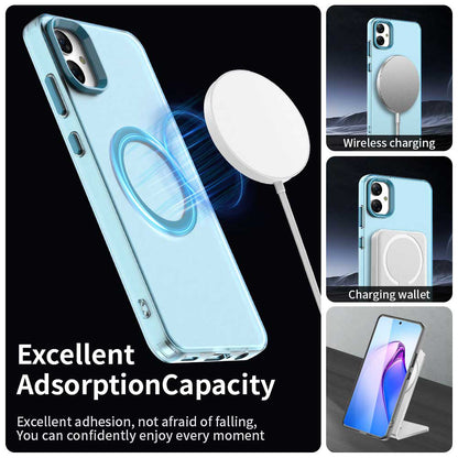 Coque MagSafe pour Samsung Galaxy A05 A055, Techsuit, CandyCase, Bleue