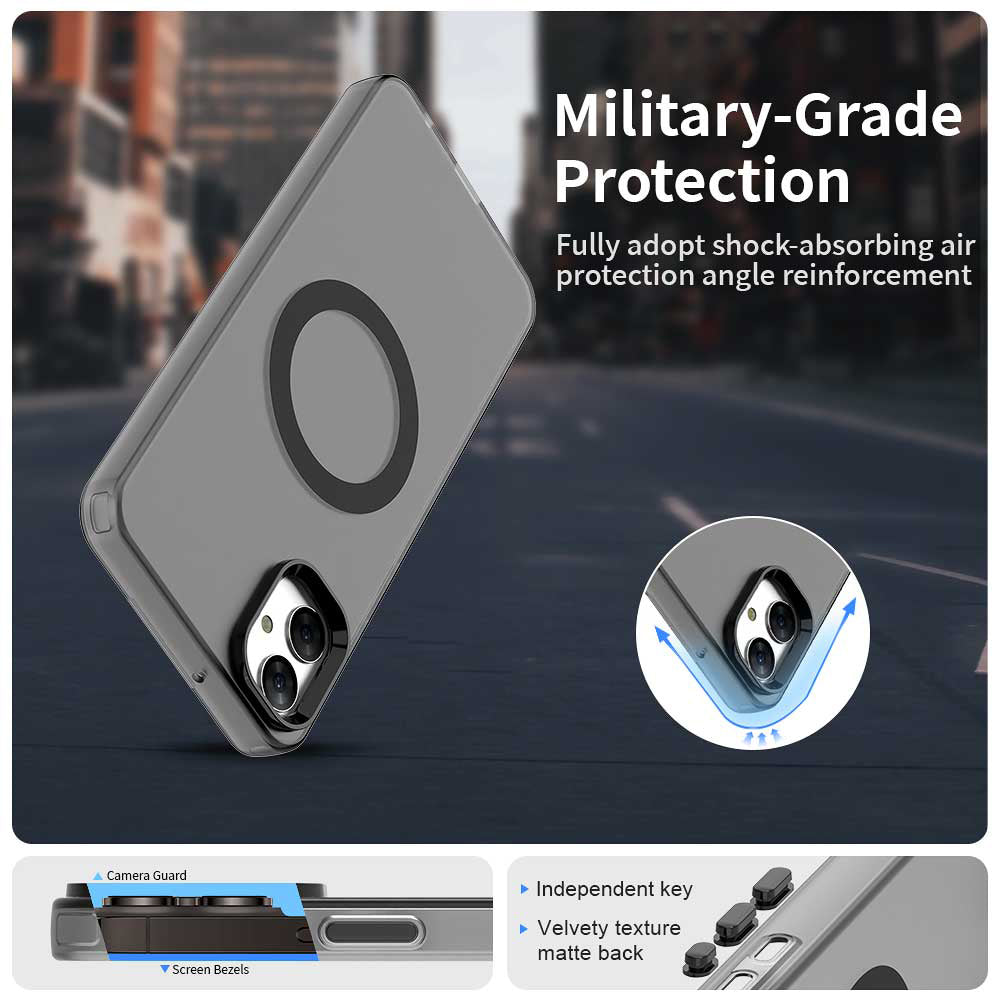 Custodia MagSafe per Samsung Galaxy A05 A055, Techsuit, CandyCase, Nera