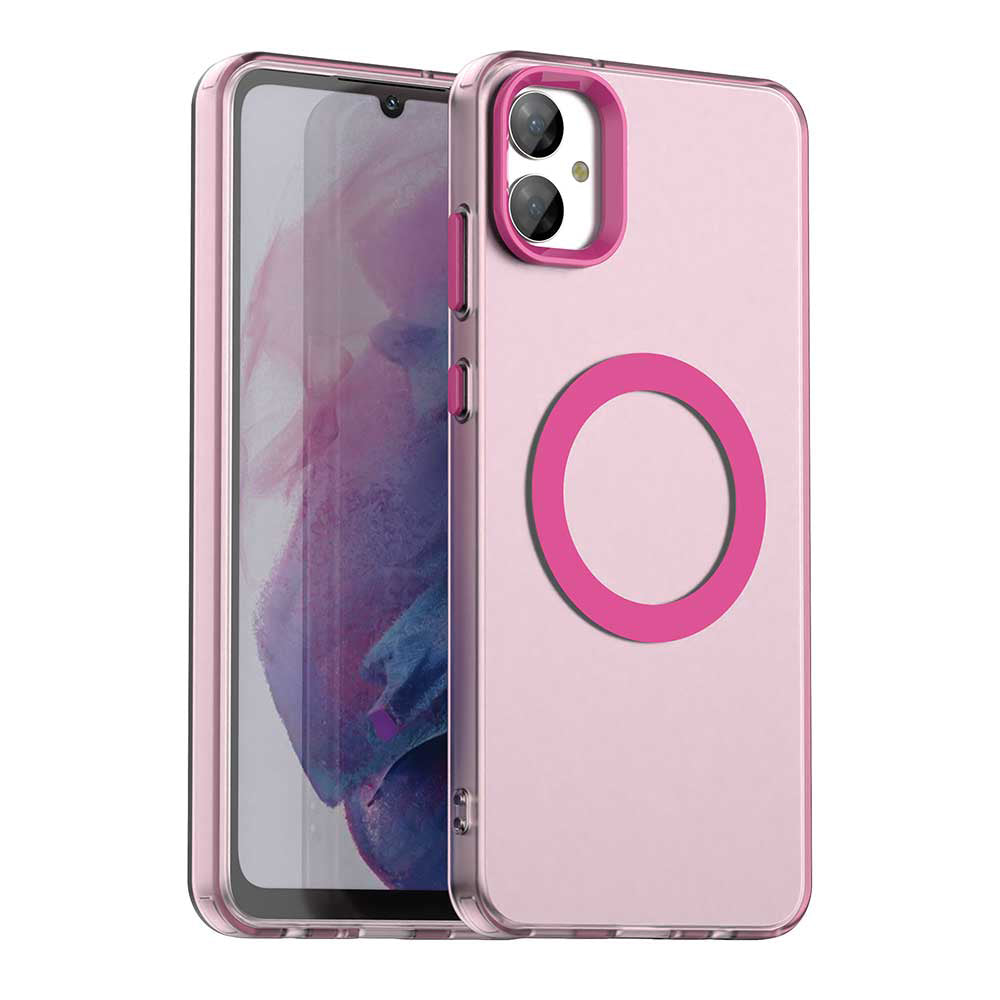 Coque MagSafe pour Samsung Galaxy A05 A055, Techsuit, CandyCase, Rose