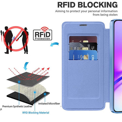 Custodia MagSafe per Samsung Galaxy A05 A055, Techsuit, SmartMag Book, Blu